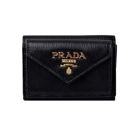 2002 prada 1m0201+ vitello|Prada Vitello Move 1MH021 Leather Compact Wallet Black .